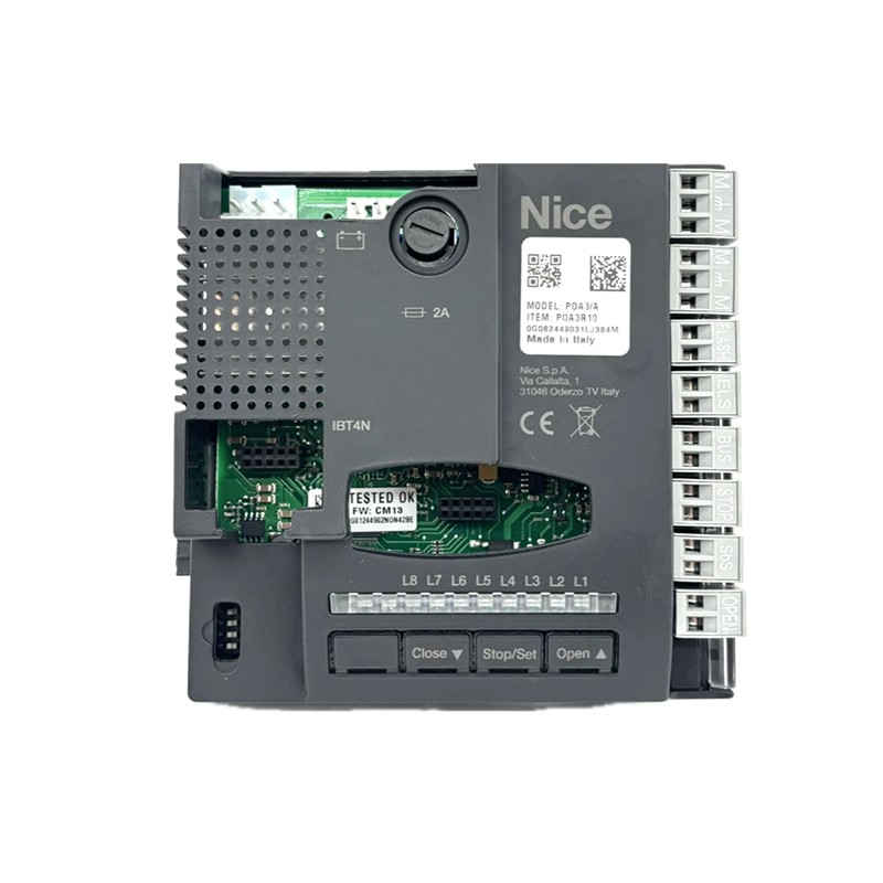 NICE POA3 CENTRALE ELETTRONICA RICAMBIO PER MOTORE CANCELLO BATTENTE ARTICOLATO SERIE HOPP