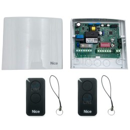 CENTRALE DE COMMANDE POUR AUTOMATISME DE PORTE DE GARAGE NICE MC200 220 V AVEC 2 TÉLÉCOMMANDES