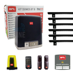 KIT BFT DEIMOS BT B600 600KG 24V PORTAIL COULISSANT AVEC CRÉMAILLÈRE DE 6 MÈTRES 2618190