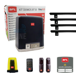 KIT BFT DEIMOS BT B600 600KG 24V PORTAIL COULISSANT AVEC CRÉMAILLÈRE DE 4 MÈTRES 2618190