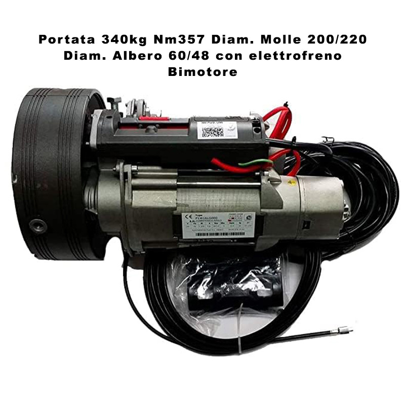 ROLLING SHUTTER MOTOR GARAGE GATE CAPACITY 340KG TWIN-ENGINE WITH PROFESSIONAL BRAKE