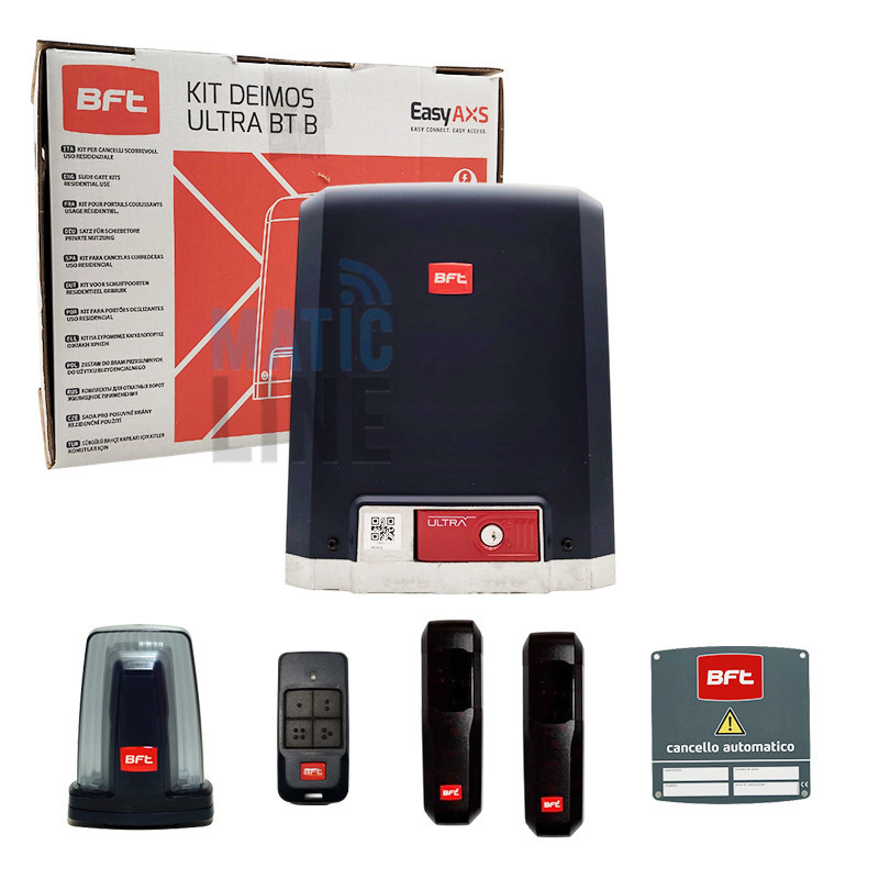 BFT DEIMOS ULTRA BT B600 24V 600KG SLIDING GATE KIT 2618209