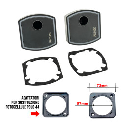 FADINI ZERO PH COPPIA FOTOCELLULE DA INCASSO 12/24V 141L CON ADATTATORI PER POLO 44